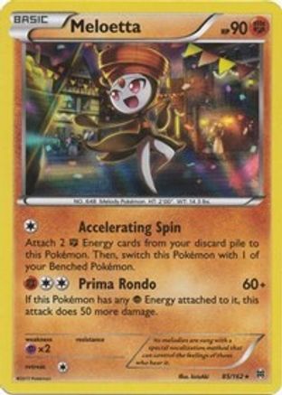 Meloetta (85)/162 Holo Rare Reverse Holofoil