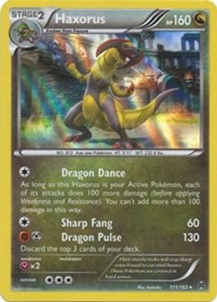 Haxorus (111)/162 Holo Rare Holofoil