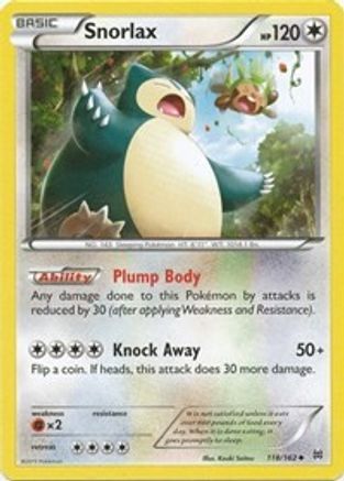 Snorlax (118)/162 Uncommon