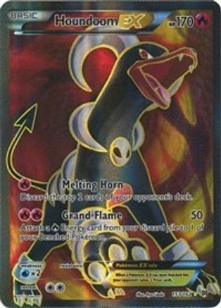 Houndoom EX (Full Art) (153)/162 Ultra Rare Holofoil