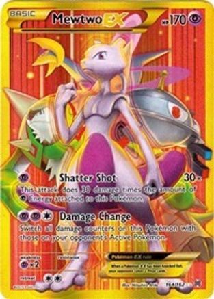 Mewtwo EX (164 Secret Full Art) (164)/162 Secret Rare Holofoil (Cabinet-NM)