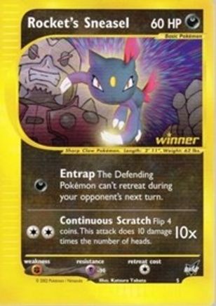Rocket's Sneasel - 5 [Winner] (5) Promo