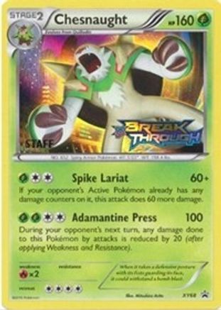 Chesnaught - XY68 (Prerelease [Staff] (XY68) Promo Holofoil
