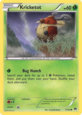 Kricketot (5)/122 Common Reverse Holofoil