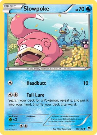Slowpoke (19)/122 Common Reverse Holofoil