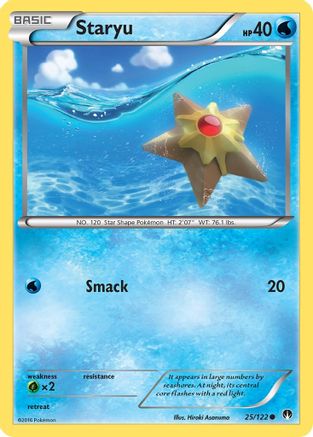 Staryu (25)/122 Common Reverse Holofoil
