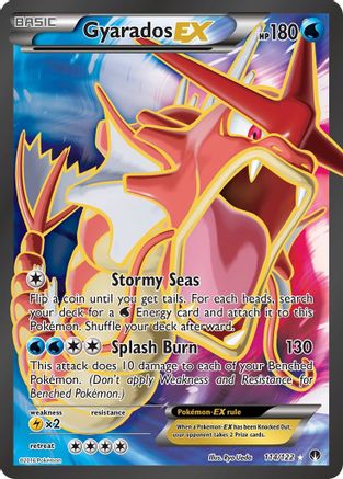 Gyarados EX (Full Art) (114)/122 Ultra Rare Holofoil