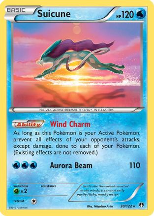 Suicune (30)/122 Holo Rare Reverse Holofoil