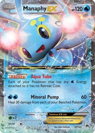 Manaphy EX (32)/122 Ultra Rare Holofoil