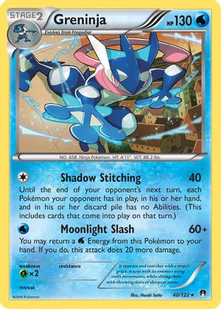 Greninja (40)/122 Rare Reverse Holofoil