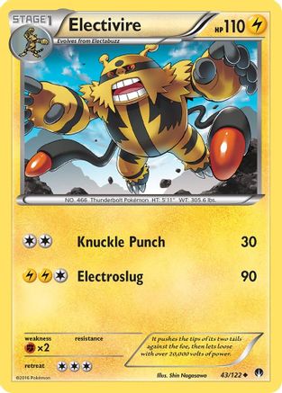 Electivire (43)/122 Uncommon
