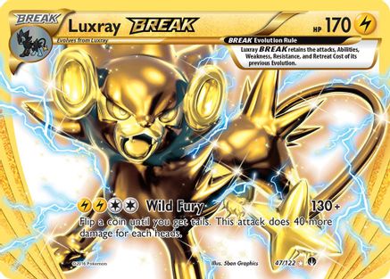 Luxray BREAK (47)/122 Rare BREAK Holofoil