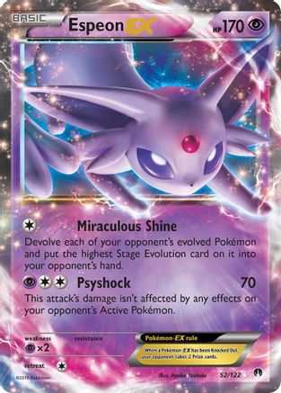 Espeon EX (52)/122 Ultra Rare Holofoil
