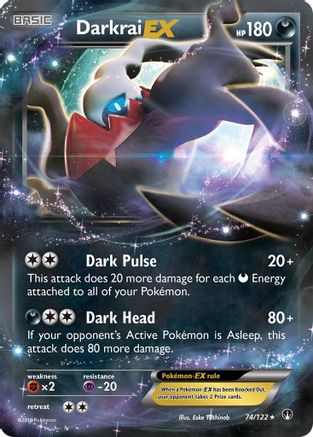 Darkrai EX (74)/122 Ultra Rare Holofoil
