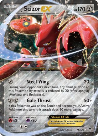 Scizor EX (76)/122 Ultra Rare Holofoil