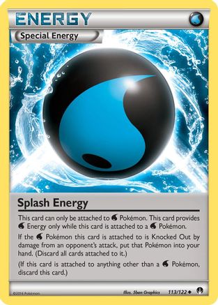 Splash Energy (113)/122 Uncommon Reverse Holofoil