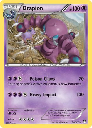 Drapion (54)/122 Rare Reverse Holofoil