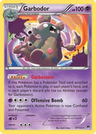 Garbodor (57)/122 Holo Rare Holofoil