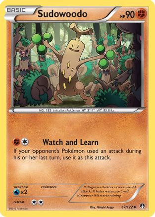 Sudowoodo (67)/122 Uncommon Reverse Holofoil