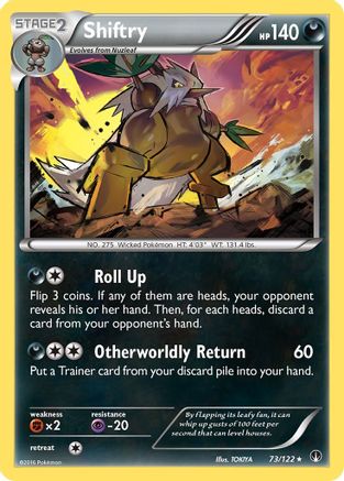 Shiftry (73)/122 Rare Reverse Holofoil