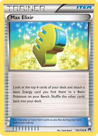 Max Elixir (102)/122 Uncommon Reverse Holofoil