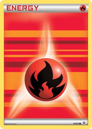 Fire Energy (76)/83 Common Reverse Holofoil