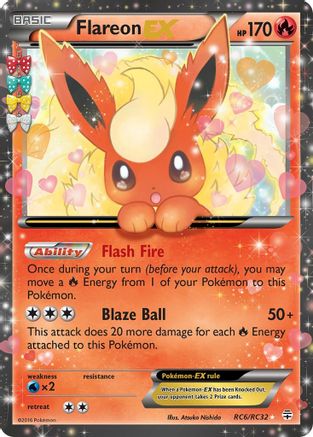Flareon EX (RC6)/83 Ultra Rare Holofoil