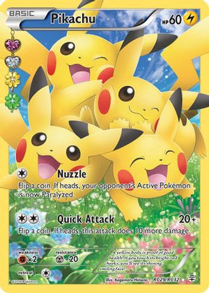 Heavily Played Pikachu (Full Art) (RC29)/83 Ultra Rare Holofoil (Cabinet-HP)