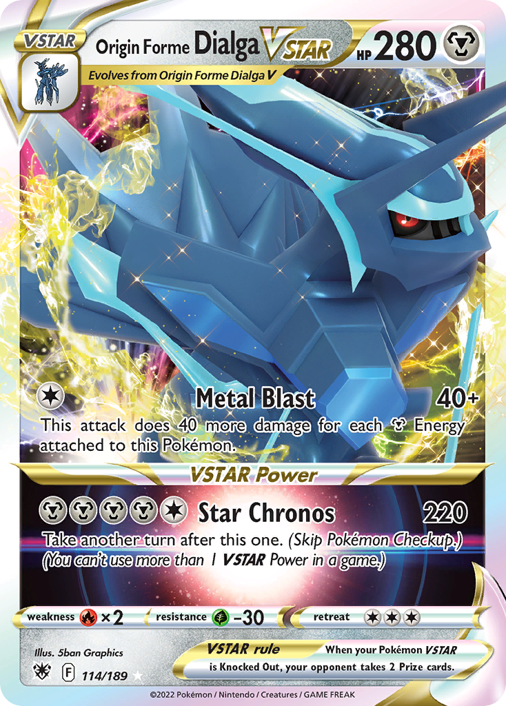 Origin Forme Dialga VSTAR (114)/189 Ultra Rare Holofoil