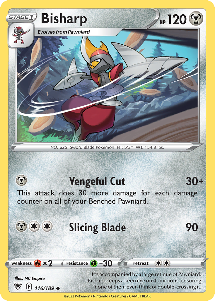 Bisharp (116)/189 Uncommon Reverse Holofoil