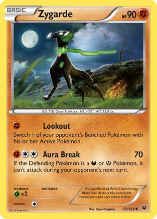 Zygarde (52) (52)/124 Uncommon Reverse Holofoil
