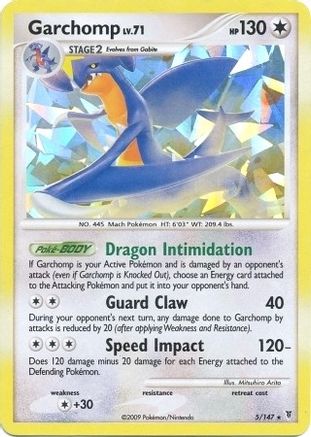 Garchomp - 5/147 (Cracked Ice Holo) (5) Rare Holofoil