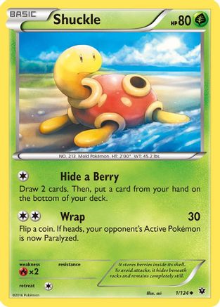 Shuckle (1)/124 Uncommon Reverse Holofoil
