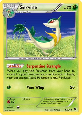 Servine (6)/124 Uncommon Reverse Holofoil