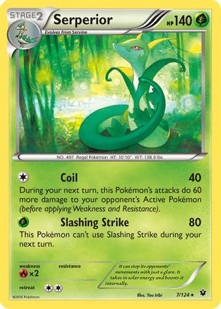 Serperior (7)/124 Rare Reverse Holofoil