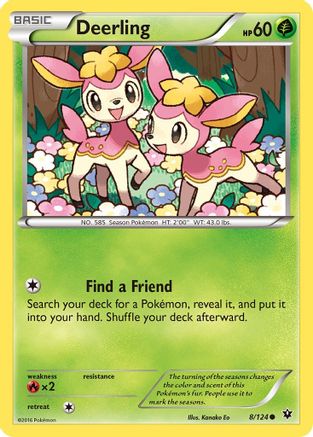 Deerling (8)/124 Common Reverse Holofoil