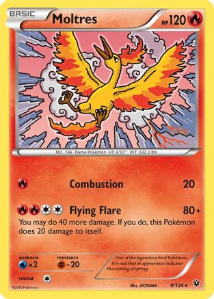 Moltres (9)/124 Rare Reverse Holofoil