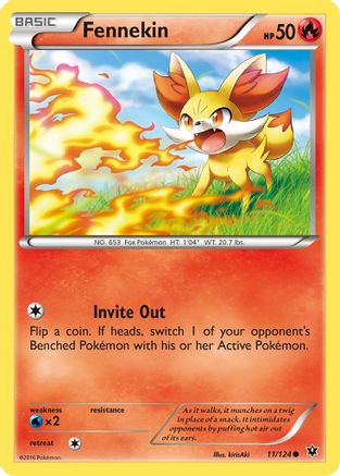 Fennekin (11) (11)/124 Common Reverse Holofoil