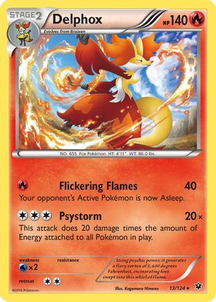 Delphox (13)/124 Holo Rare Reverse Holofoil