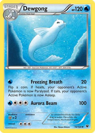 Dewgong (16)/124 Uncommon Reverse Holofoil