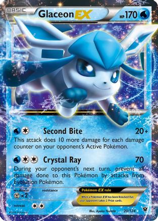 Glaceon EX (20)/124 Ultra Rare Holofoil