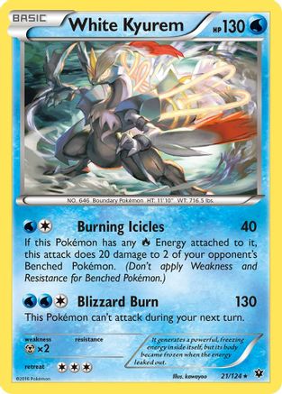 White Kyurem (21)/124 Holo Rare Reverse Holofoil