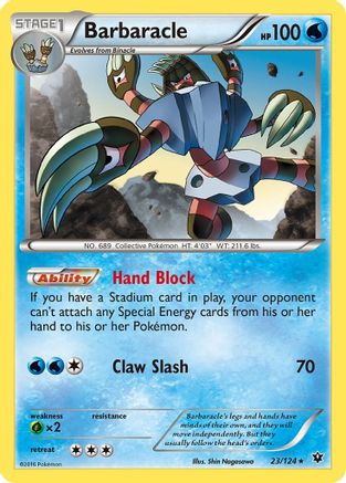 Barbaracle (23)/124 Rare Reverse Holofoil