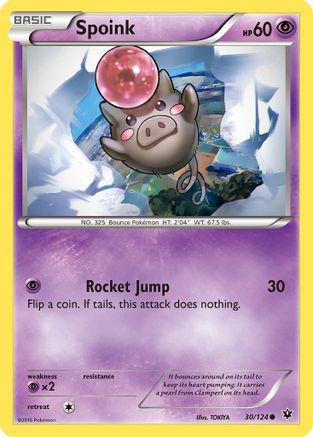 Spoink (30)/124 Common Reverse Holofoil