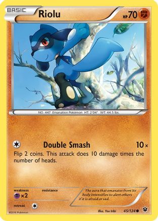 Riolu (45) (45)/124 Common Reverse Holofoil