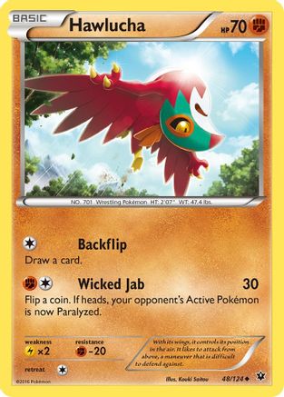 Hawlucha (48)/124 Uncommon Reverse Holofoil