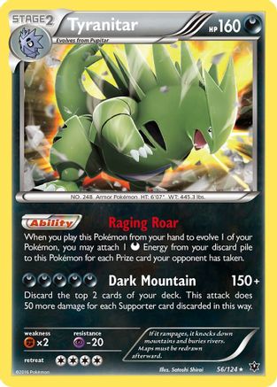 Tyranitar (56)/124 Holo Rare Holofoil