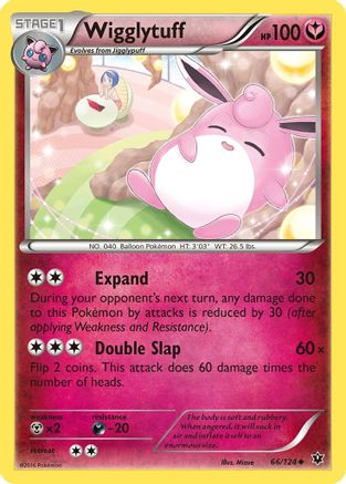 Wigglytuff (66)/124 Uncommon Reverse Holofoil