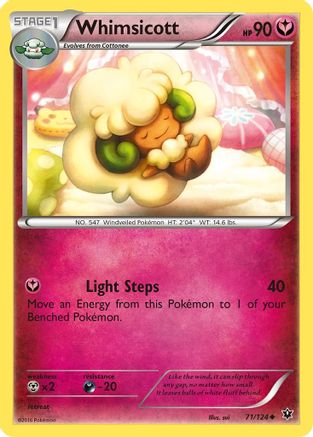 Whimsicott (71)/124 Uncommon Reverse Holofoil