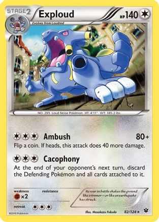 Exploud (82)/124 Rare Reverse Holofoil